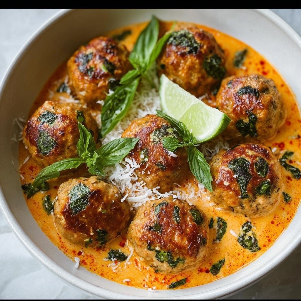 Coconut Chicken Meatballs Recipe - Recipe Image
