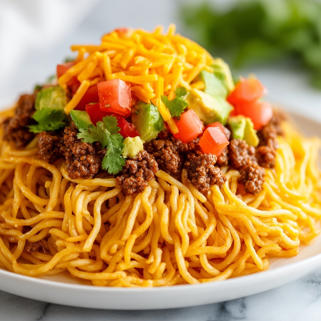 Cheesy Beef Taco Pasta Recipe - Recipe Image