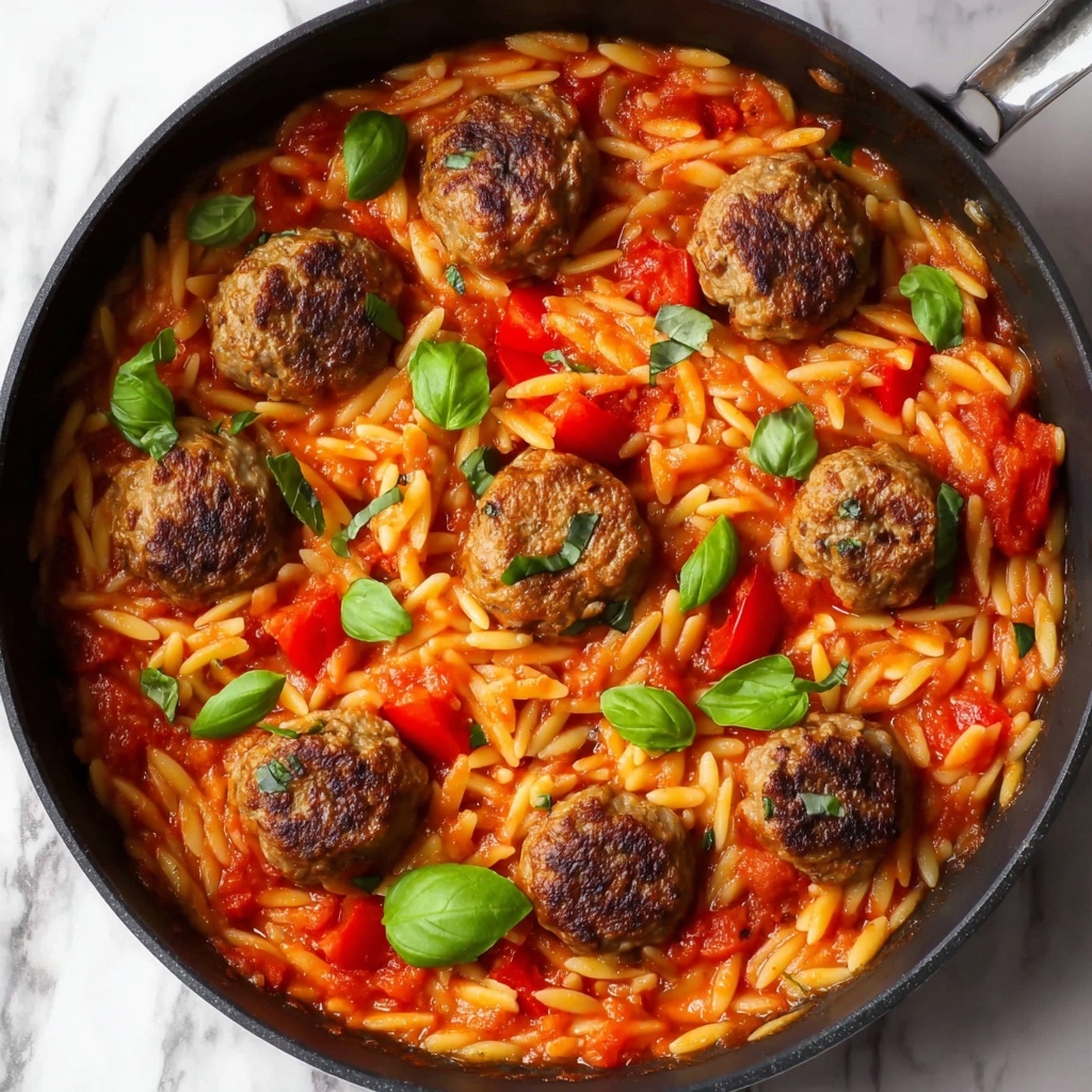 Meatball Orzo Skillet Recipe - Recipe Image