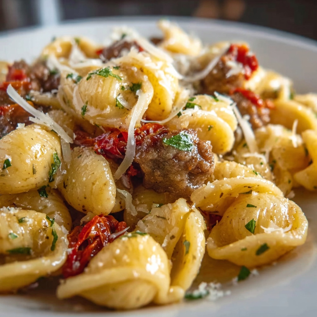 Easy Orecchiette Pasta with Sausage Recipe - Recipe Image