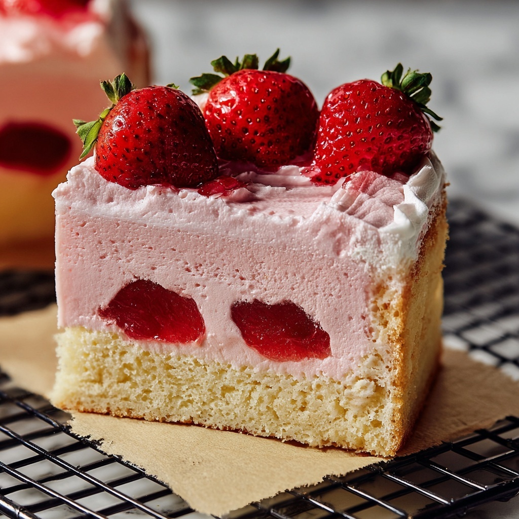 Strawberry Mousse Cake Recipe - Recipe Image
