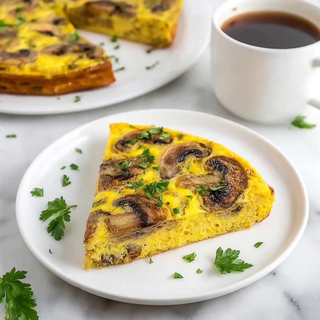 Spinach and Mushroom Frittata with Roasted Tomatoes Recipe - Recipe Image