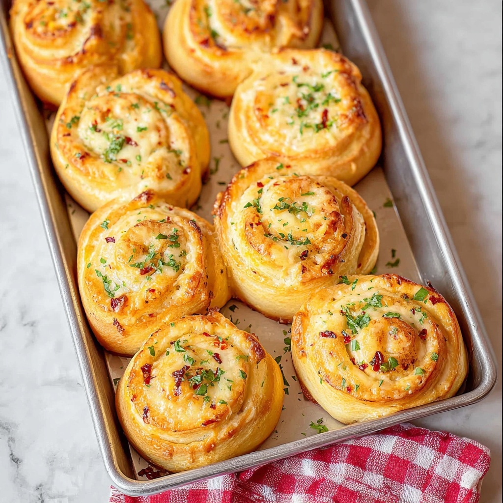 Cheesy Garlic Cruffins Recipe - Recipe Image