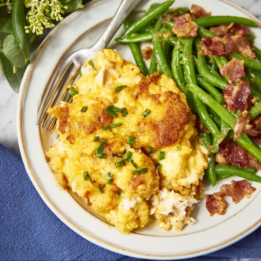French Onion Chicken Cornbread Casserole Recipe - Recipe Image