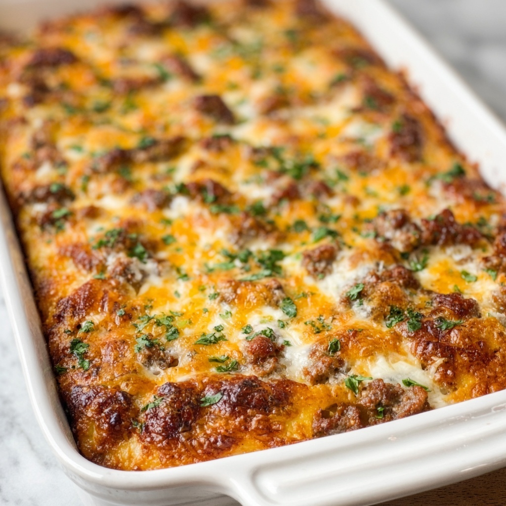 Bubble Up Biscuit Breakfast Casserole Recipe - Recipe Image