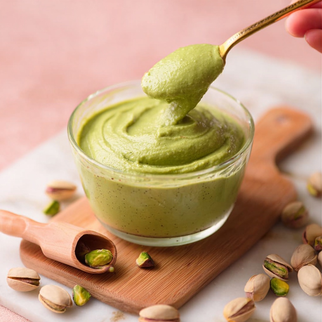 Homemade Pistachio Butter - 1 Ingredient Nut Spread Recipe - Recipe Image