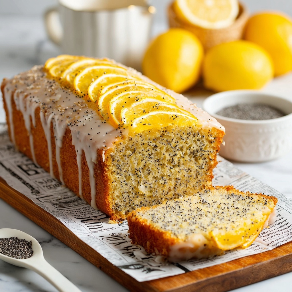 Vegan Lemon Poppy Seed Cake Recipe - Recipe Image