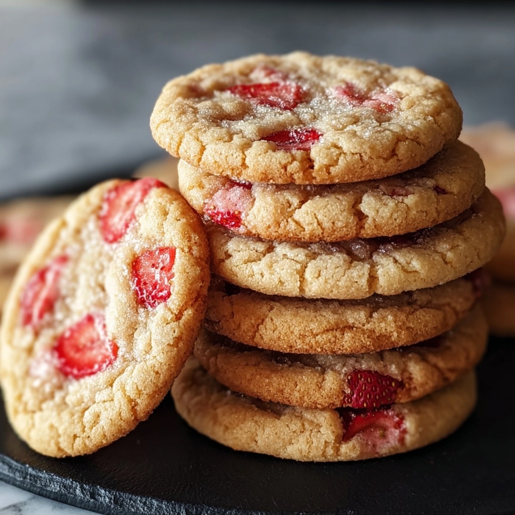 Strawberry Kiss Cookies Recipe - Recipe Image