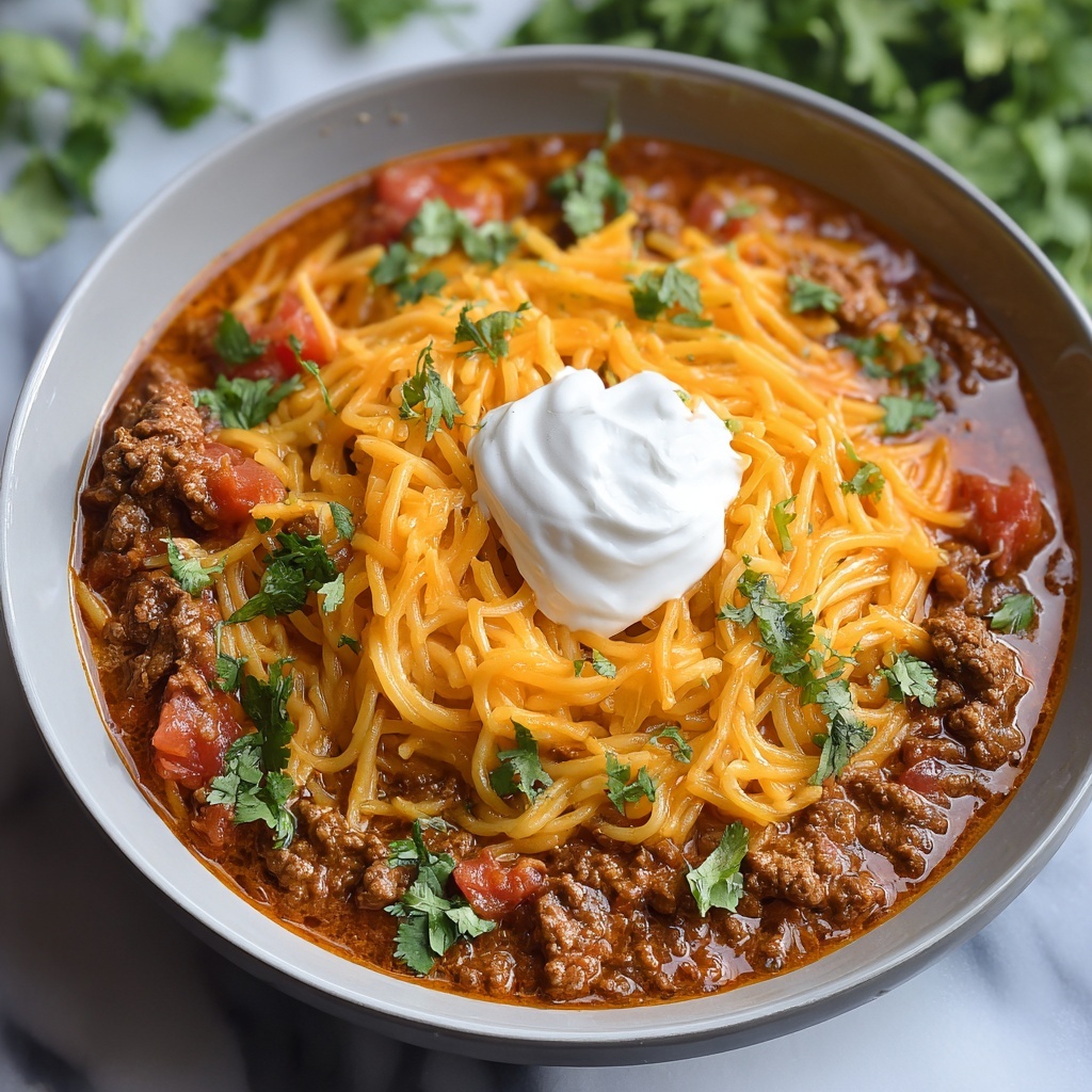 Taco Spaghetti Recipe - Recipe Image
