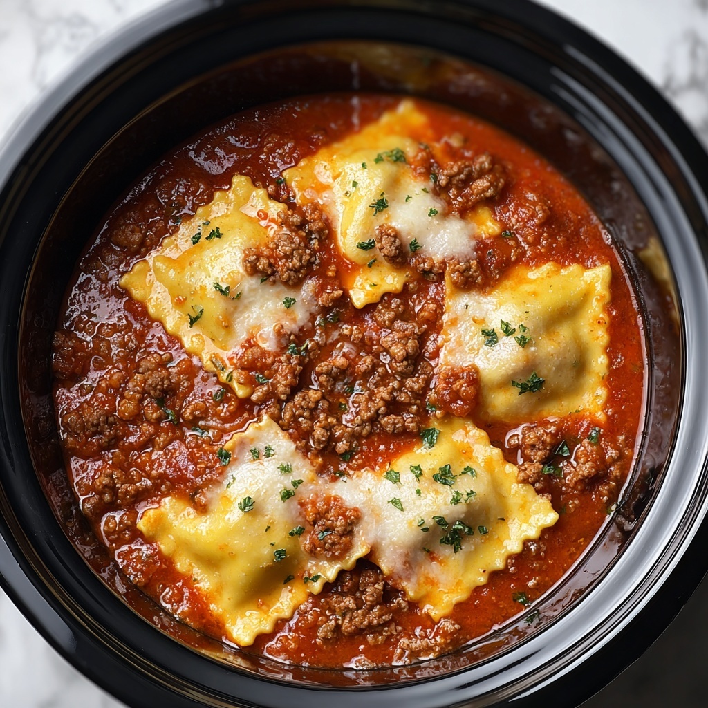 Crockpot Ravioli Lasagna Recipe - Recipe Image