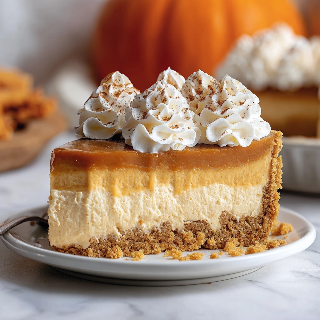 No-Bake Pumpkin Cheesecake Recipe - Recipe Image