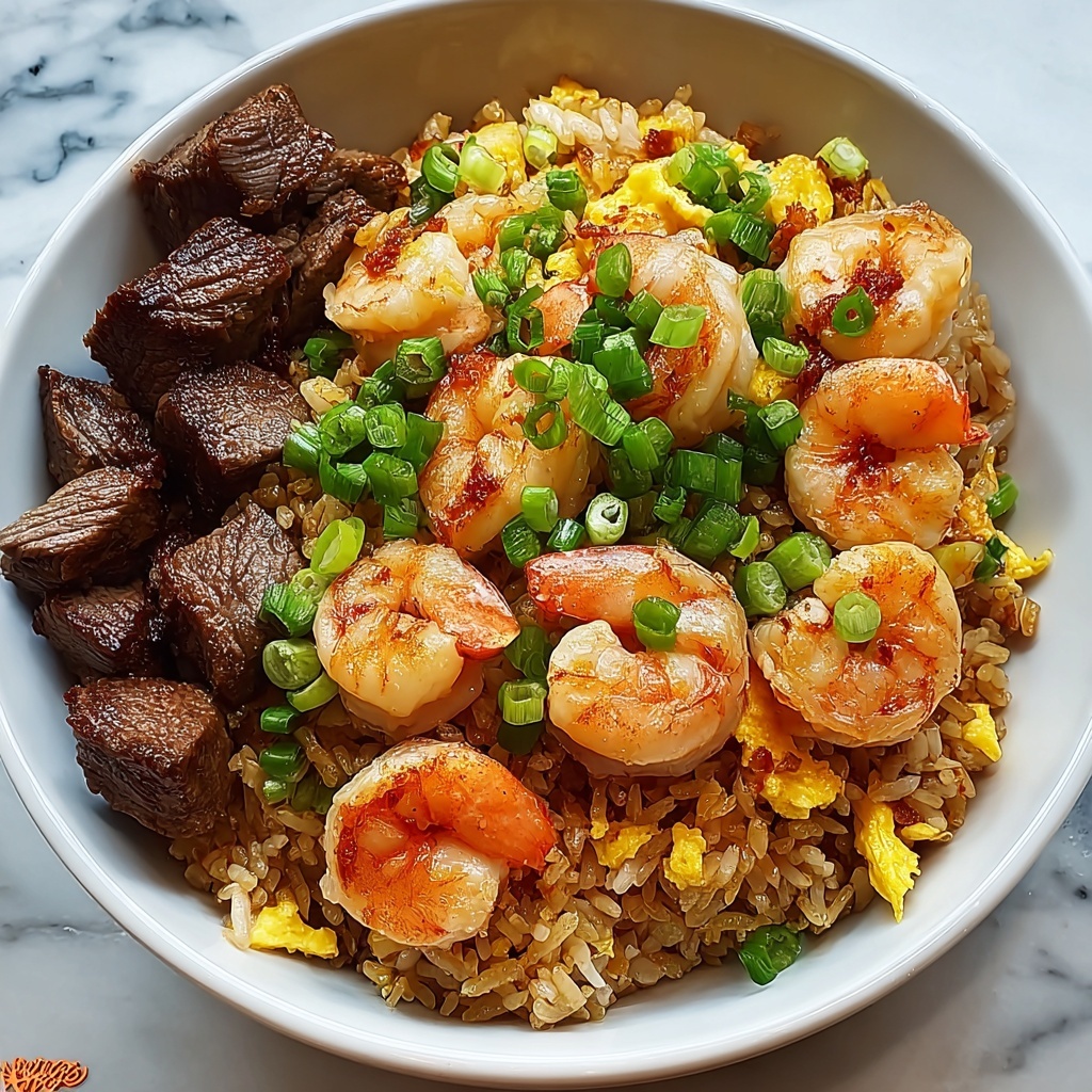 Shrimp and Steak Fried Rice Recipe - Recipe Image
