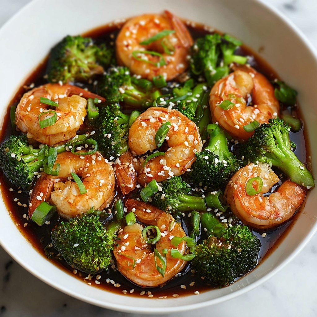 Honey Garlic Shrimp, Sausage & Broccoli Skillet Recipe - Recipe Image