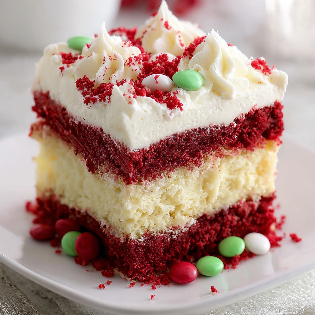 Christmas Poke Cake Recipe - Recipe Image