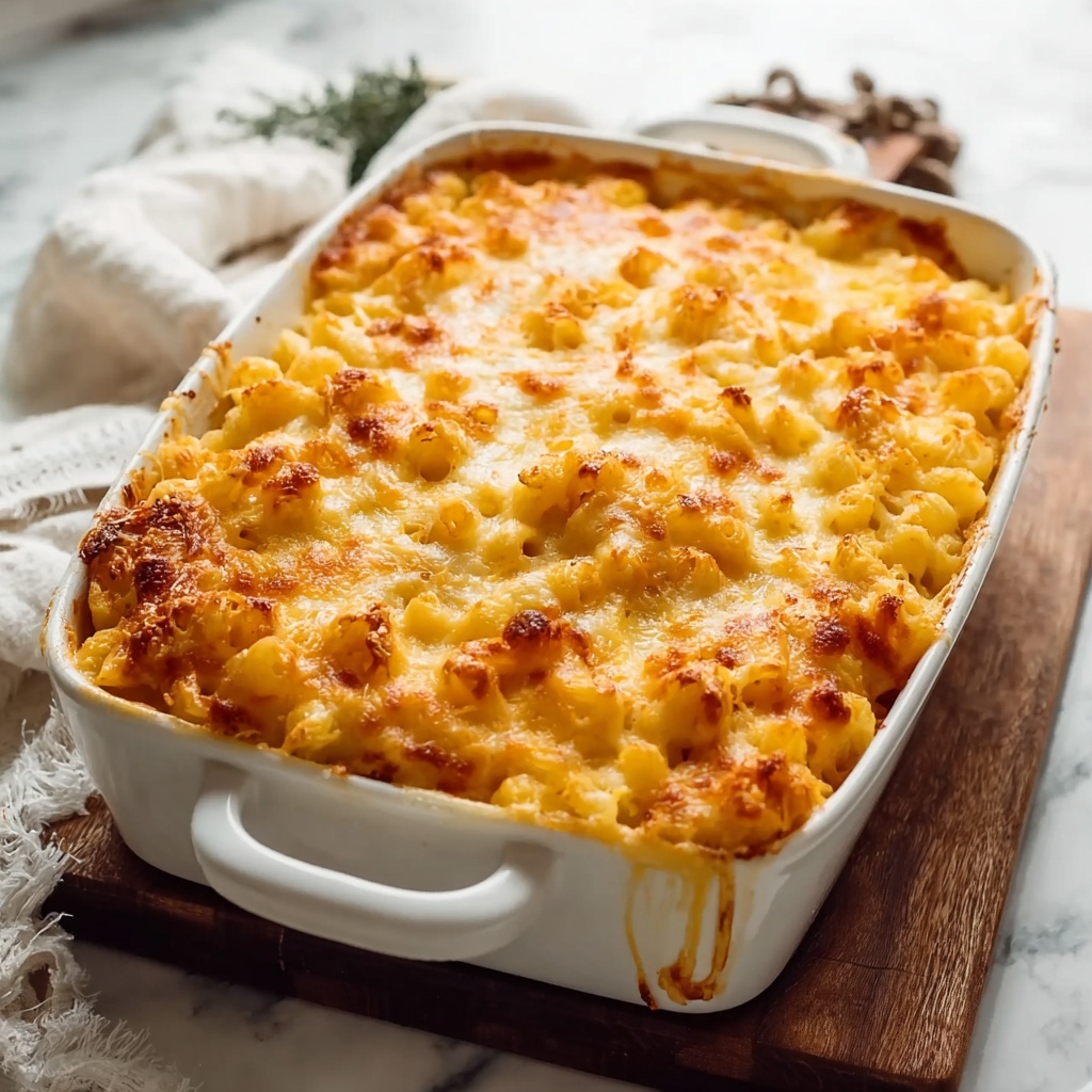 Southern Baked Macaroni and Cheese Soul Food Style Recipe - Recipe Image