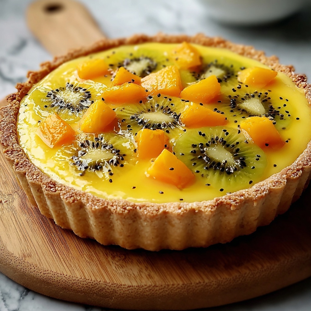 Mango and Passionfruit Anzac Tart Recipe - Recipe Image