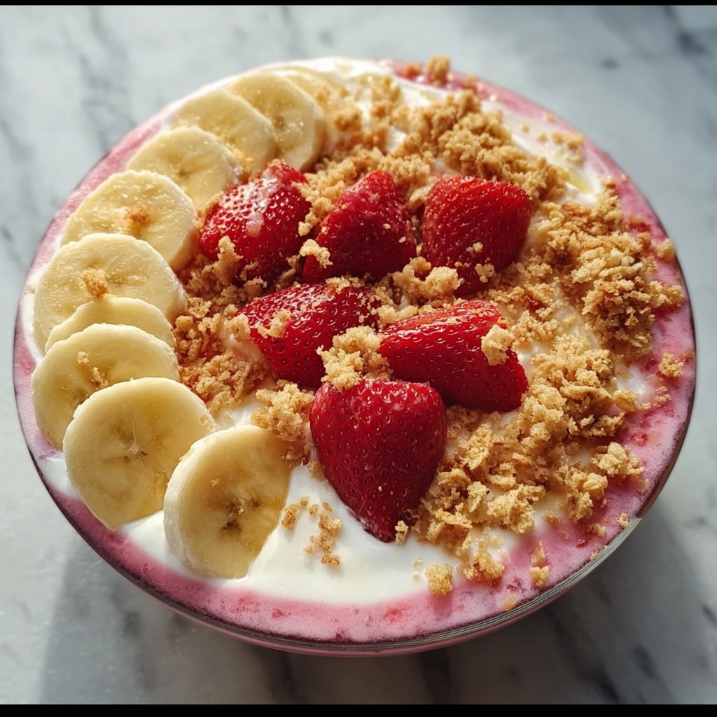 Strawberry Crunch Banana Pudding Recipe - Recipe Image