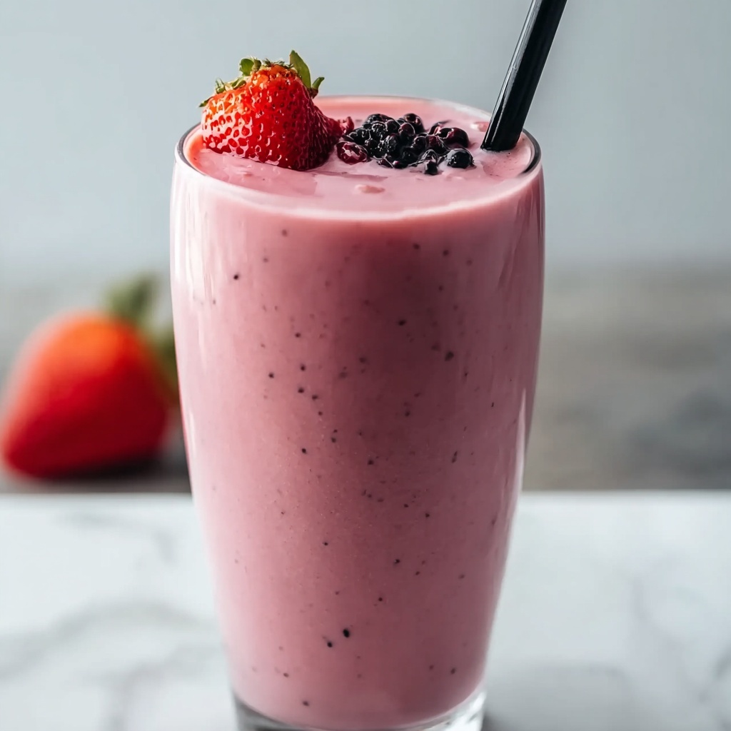 Fat Burning Strawberry Smoothie Recipe - Recipe Image