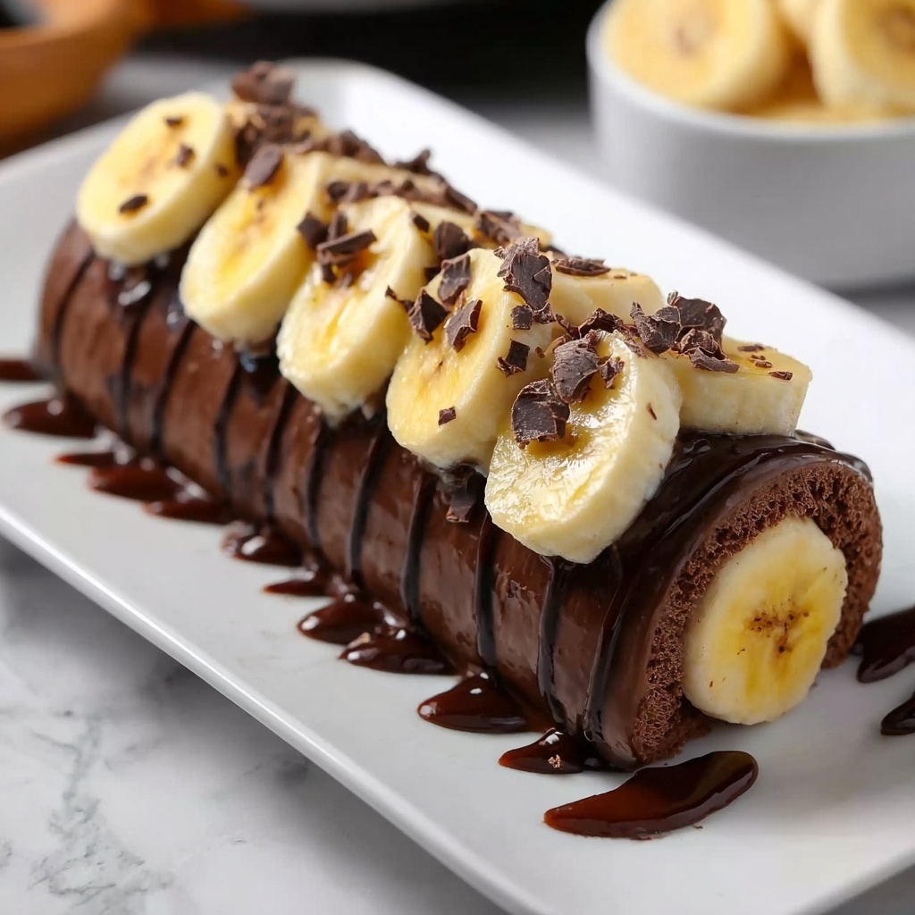 Banana Chocolate Dream Roll Recipe - Recipe Image
