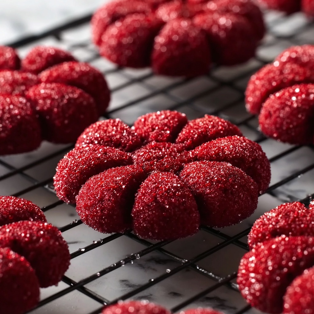 Red Velvet Spritz Cookies Recipe - Recipe Image