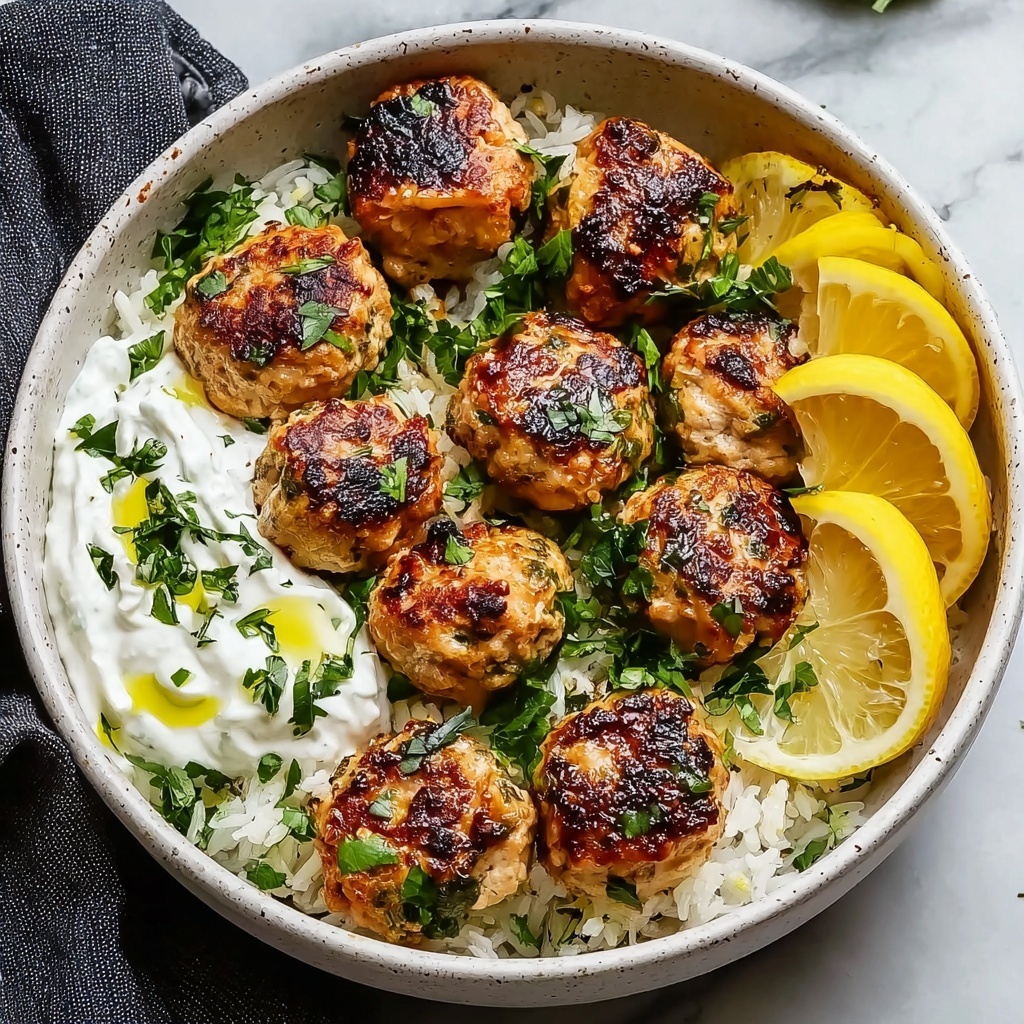 Greek Chicken Meatballs Recipe - Recipe Image