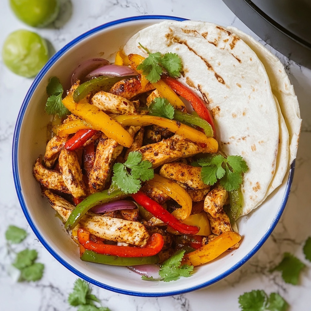 Air Fryer Chicken Fajitas Recipe - Recipe Image