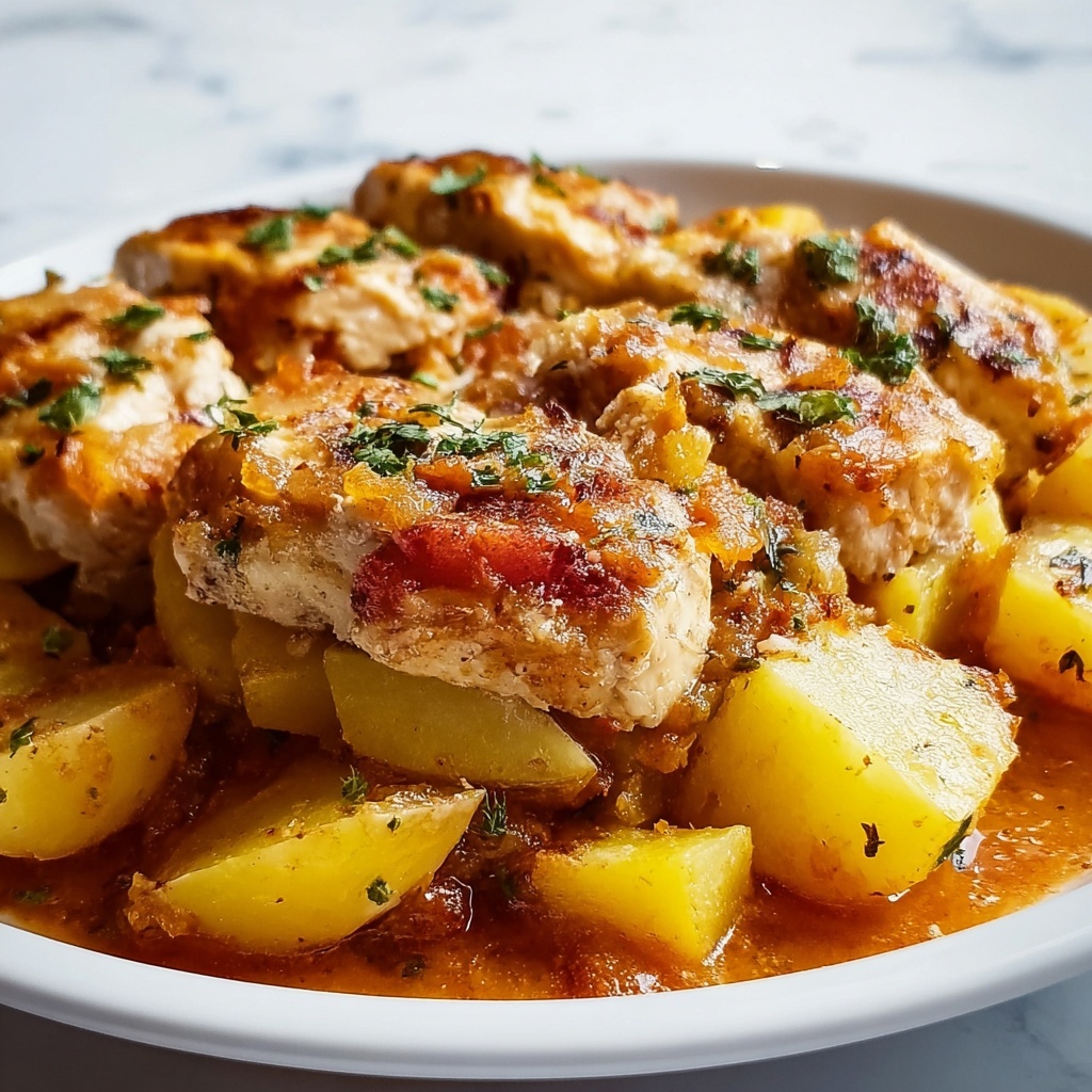 Easy Italian Chicken and Potatoes Recipe - Recipe Image