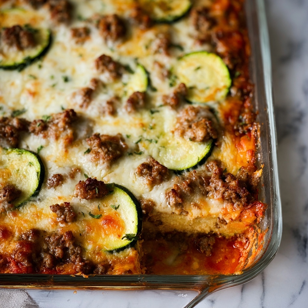 Ground Beef Zucchini Casserole Recipe - Recipe Image