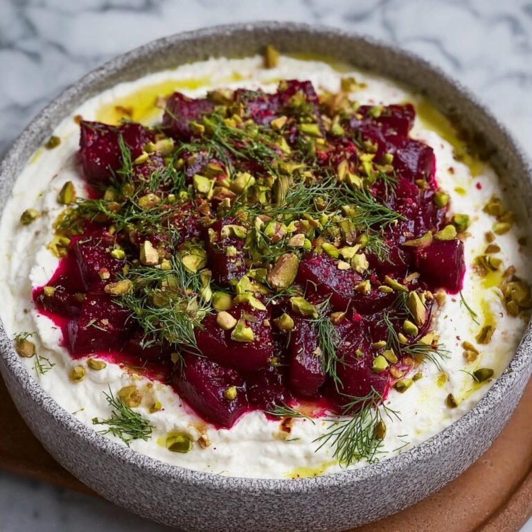 Whipped Feta with Beetroot, Dill & Pistachios Recipe