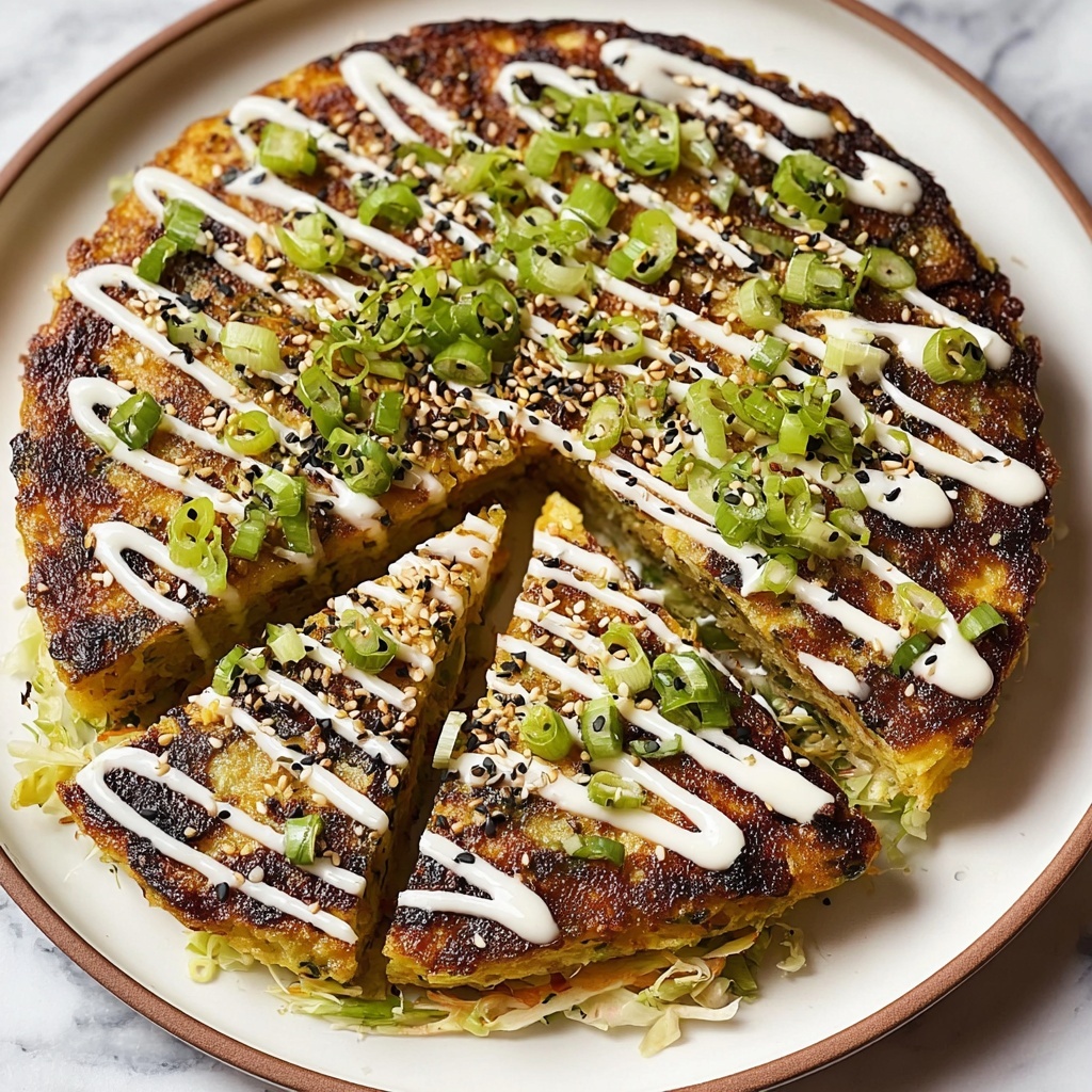 Okonomiyaki: Japanese Cabbage Pancake Recipe - Recipe Image