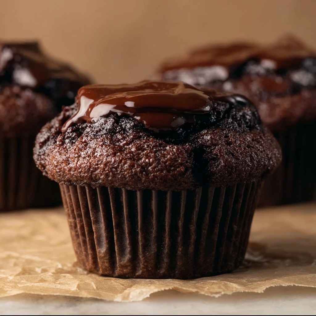 Triple Chocolate Muffins Recipe - Recipe Image