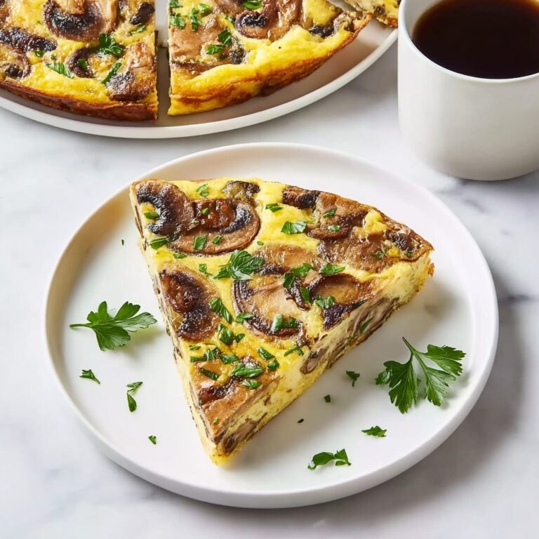 Spinach and Mushroom Frittata with Roasted Tomatoes Recipe