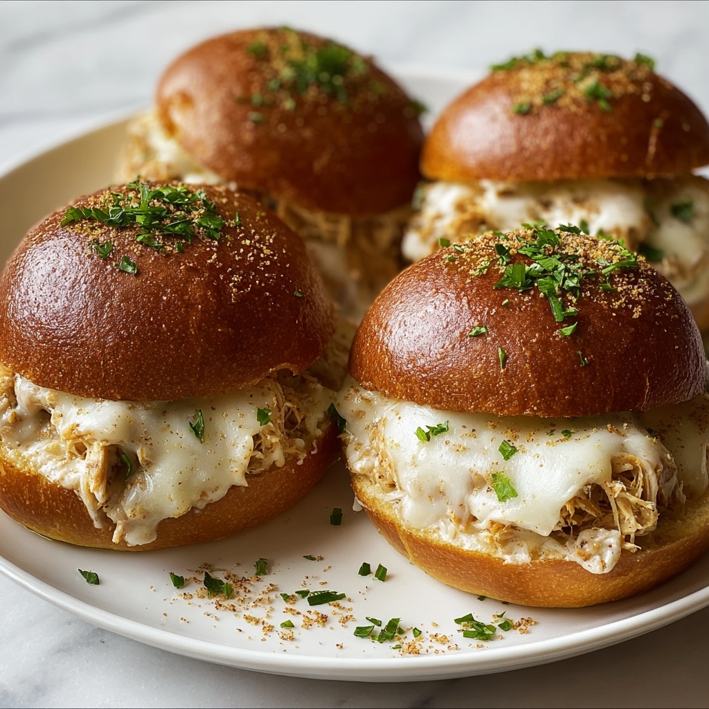 Chicken Alfredo Sloppy Joes Recipe - Recipe Image