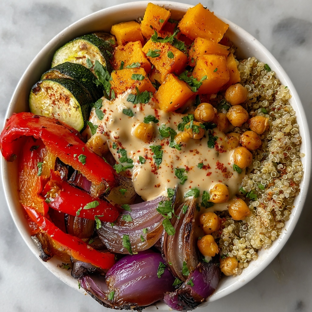 Glow Bowl Roasted Veggie Tahini Yogurt Sauce Recipe - Recipe Image