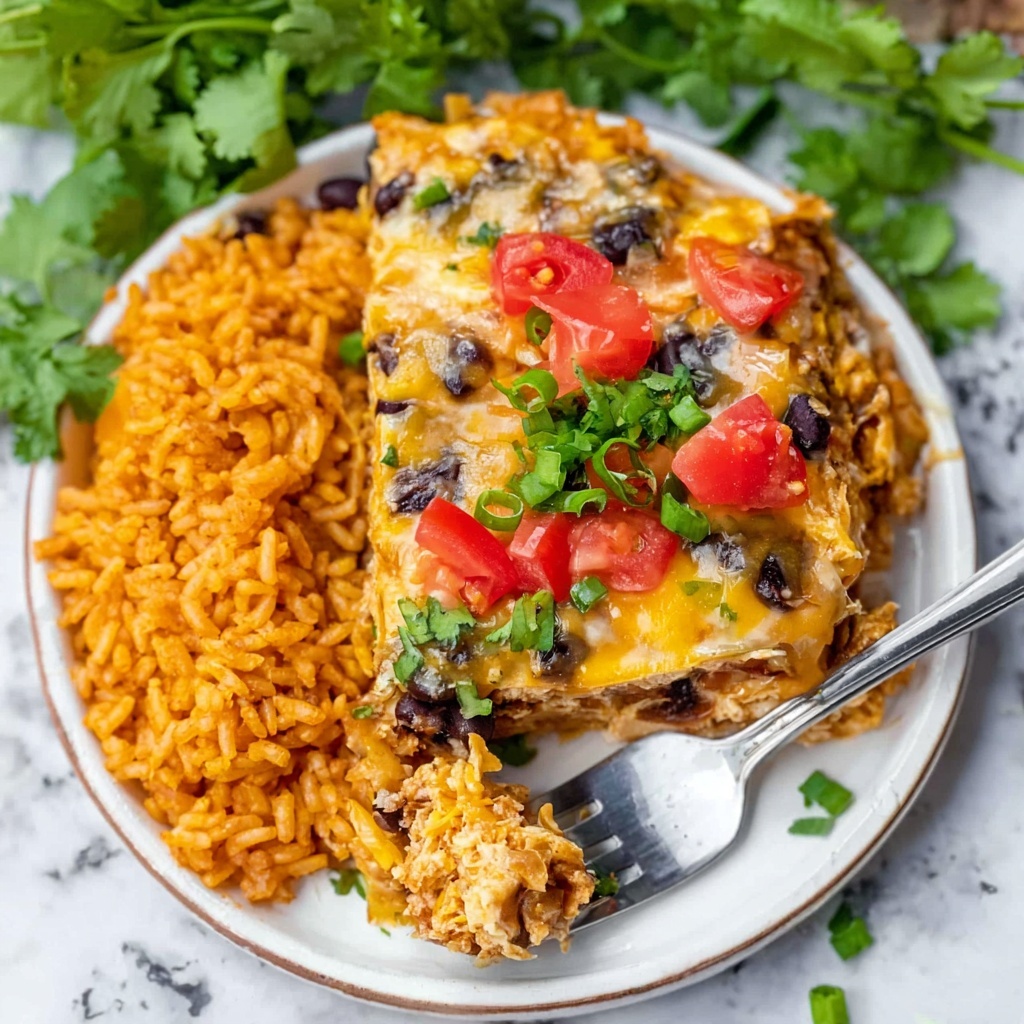 Green Chile Chicken Tortilla Casserole Recipe - Recipe Image