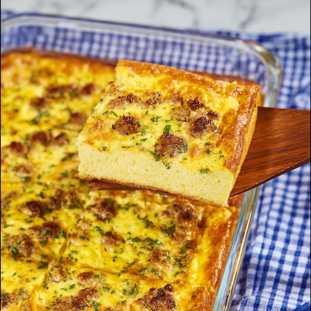 Old English Sausage Breakfast Casserole Recipe - Recipe Image