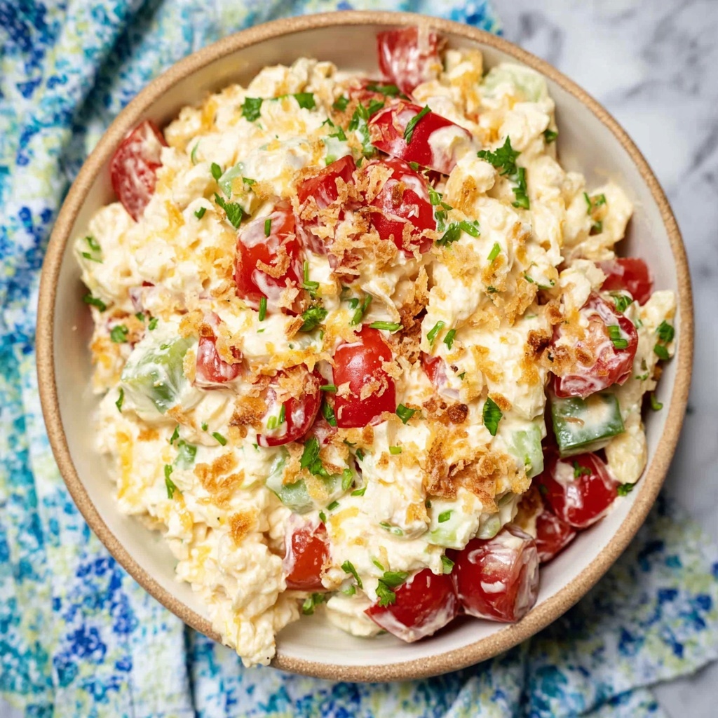 Cornbread Salad with Bacon, Cheddar, and Ranch Dressing Recipe - Recipe Image