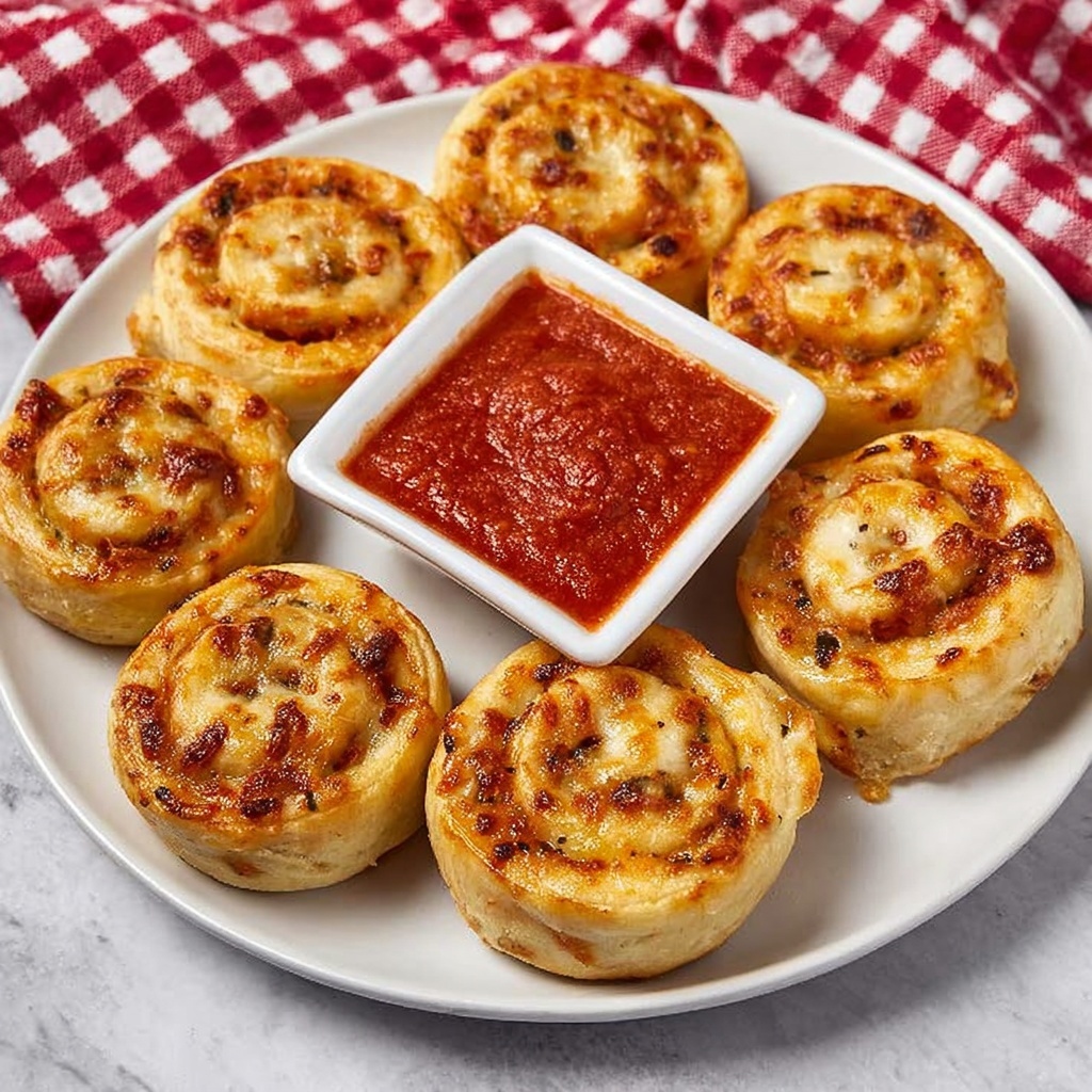 Cheesy Garlic Pinwheels Recipe - Recipe Image