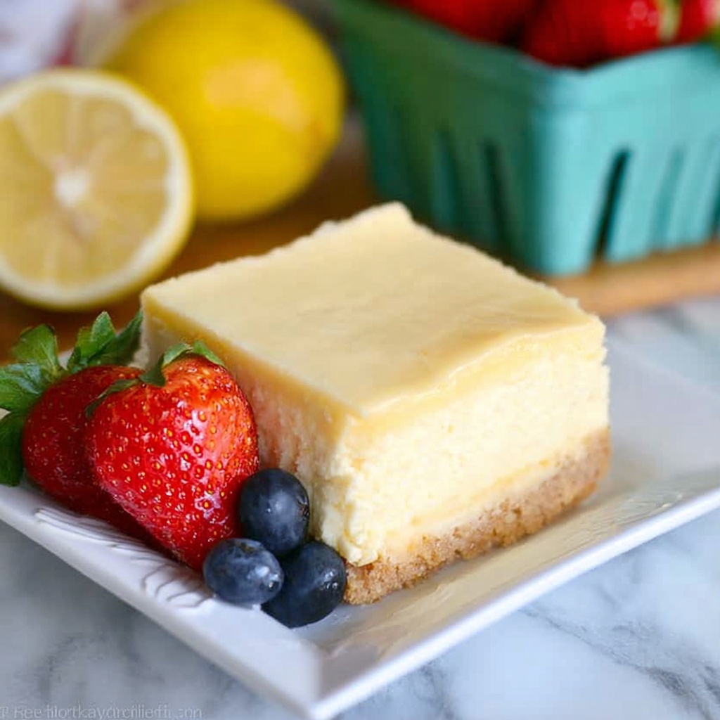 No-Bake Lemon Cheesecake Recipe - Recipe Image