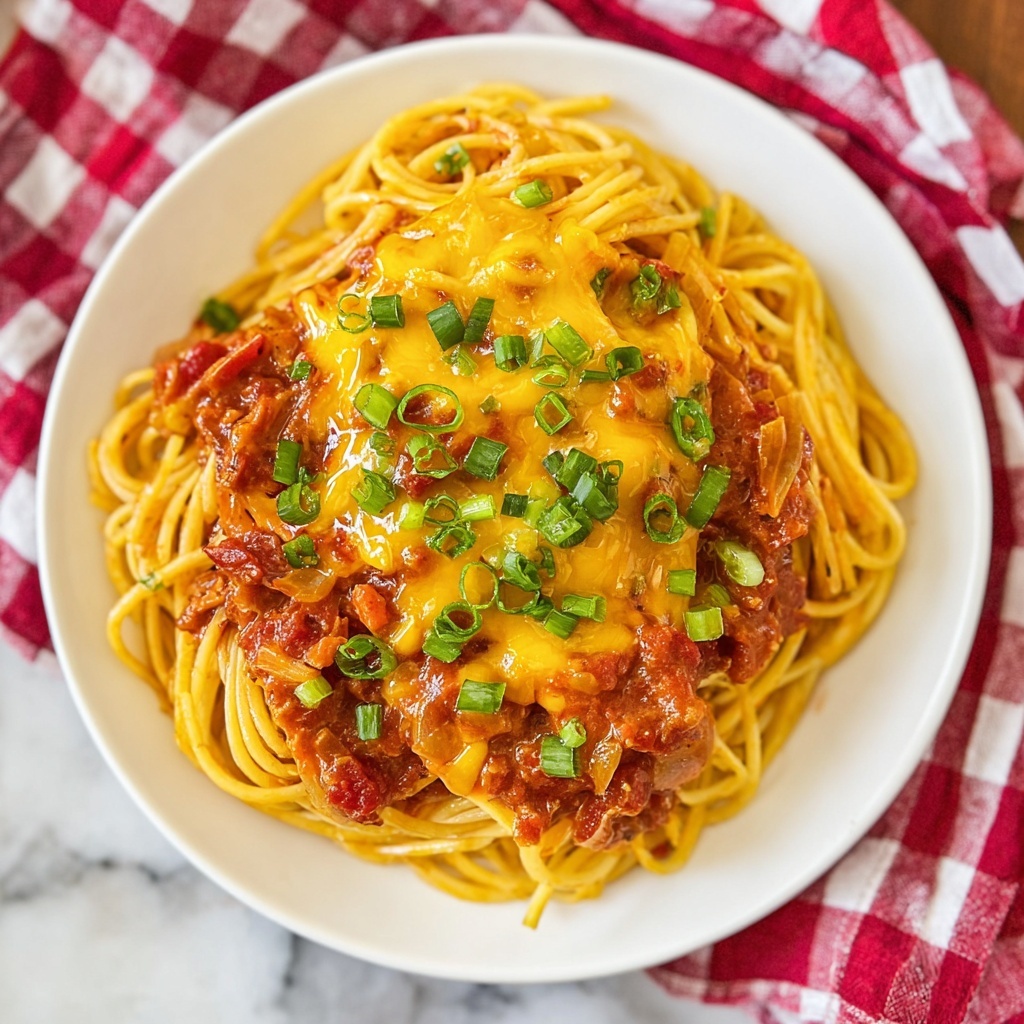 Instant Pot BBQ Spaghetti Recipe - Recipe Image