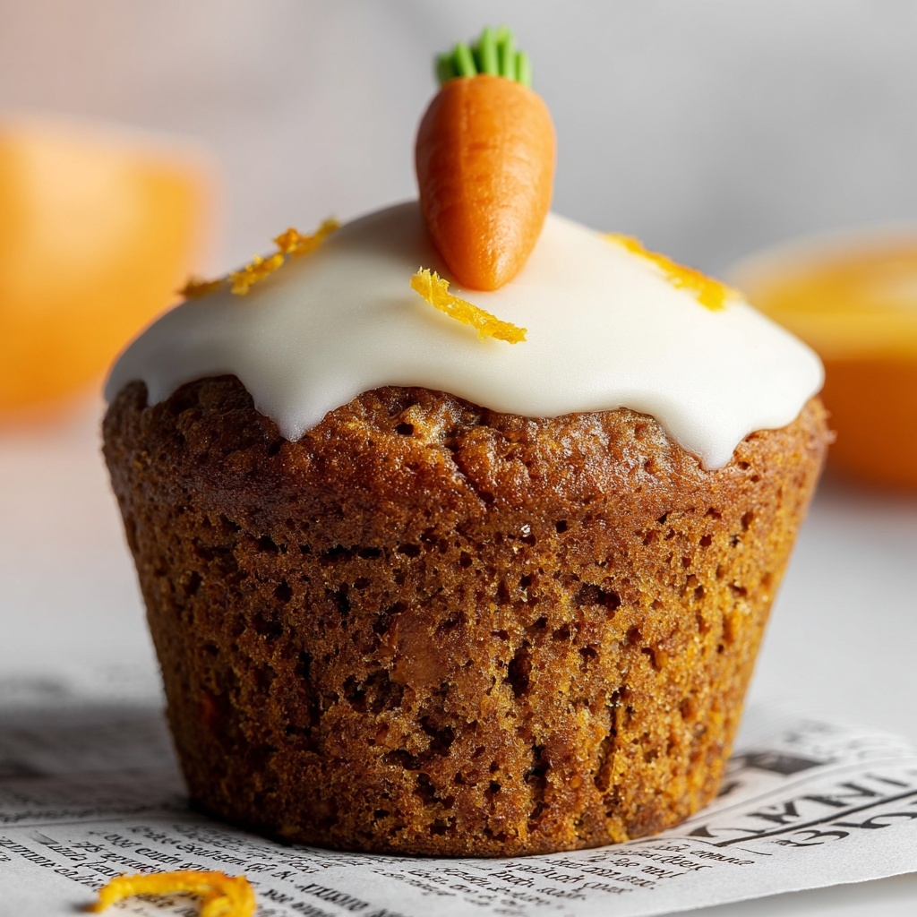 Carrot Orange Muffins with Cream Cheese Glaze Recipe - Recipe Image