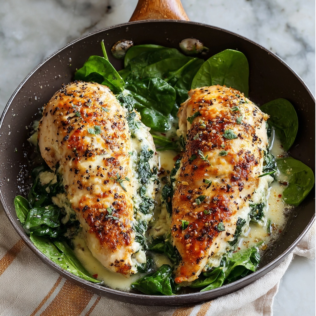 Spinach and Cheese Stuffed Chicken Breast Recipe - Recipe Image