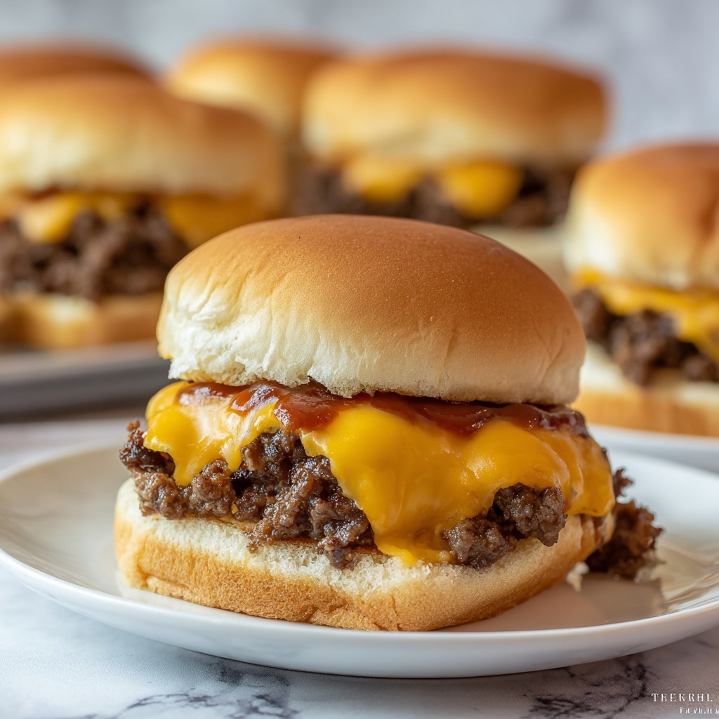 Chopped Cheeseburger Sliders Recipe - Recipe Image