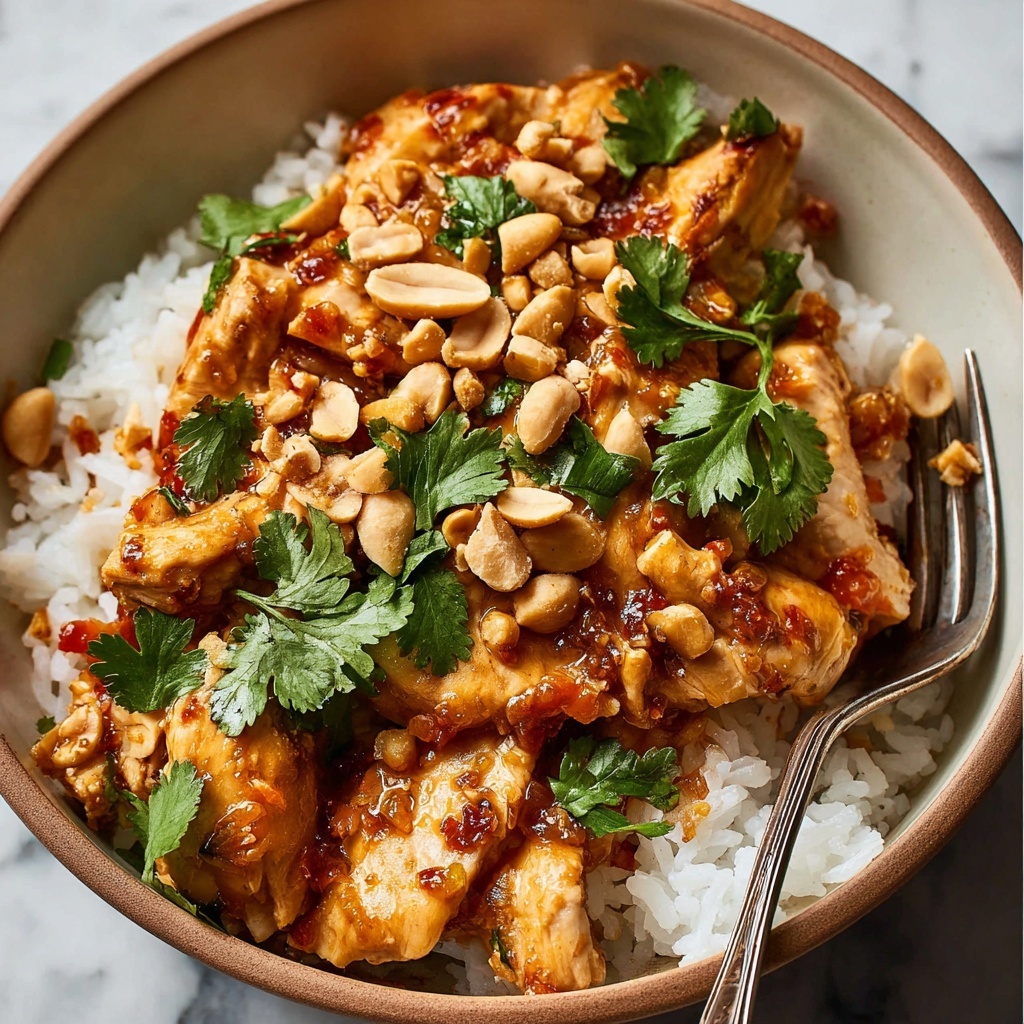 Slow Cooker Peanut Chicken Recipe - Recipe Image