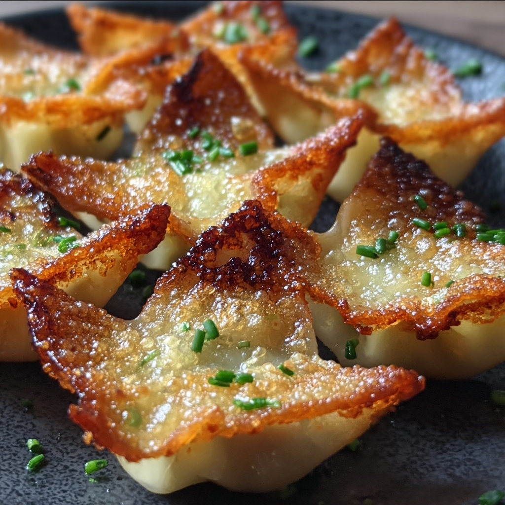 Baked Crab Rangoon Wontons Recipe - Recipe Image