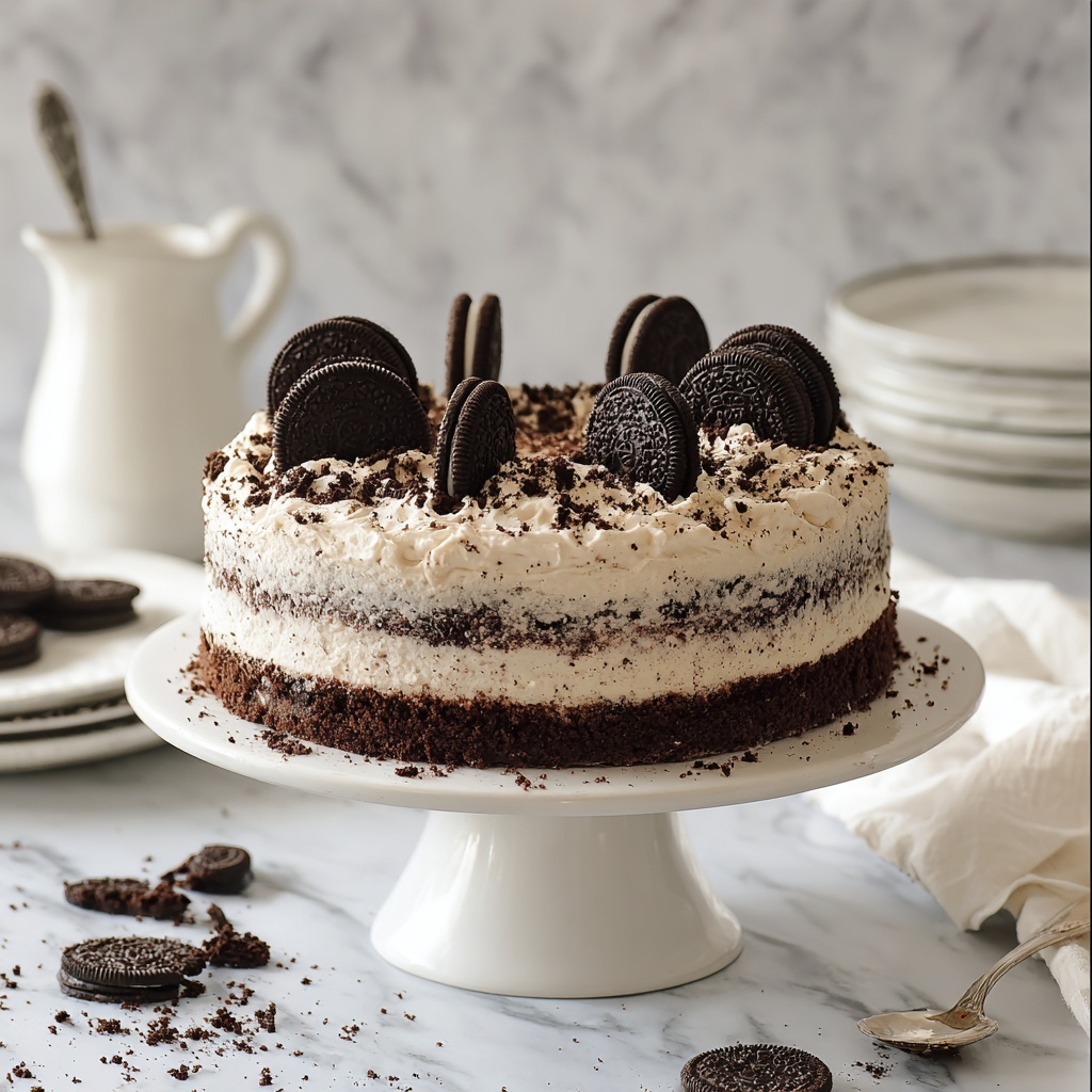 Cookies and Cream Cake Recipe - Recipe Image