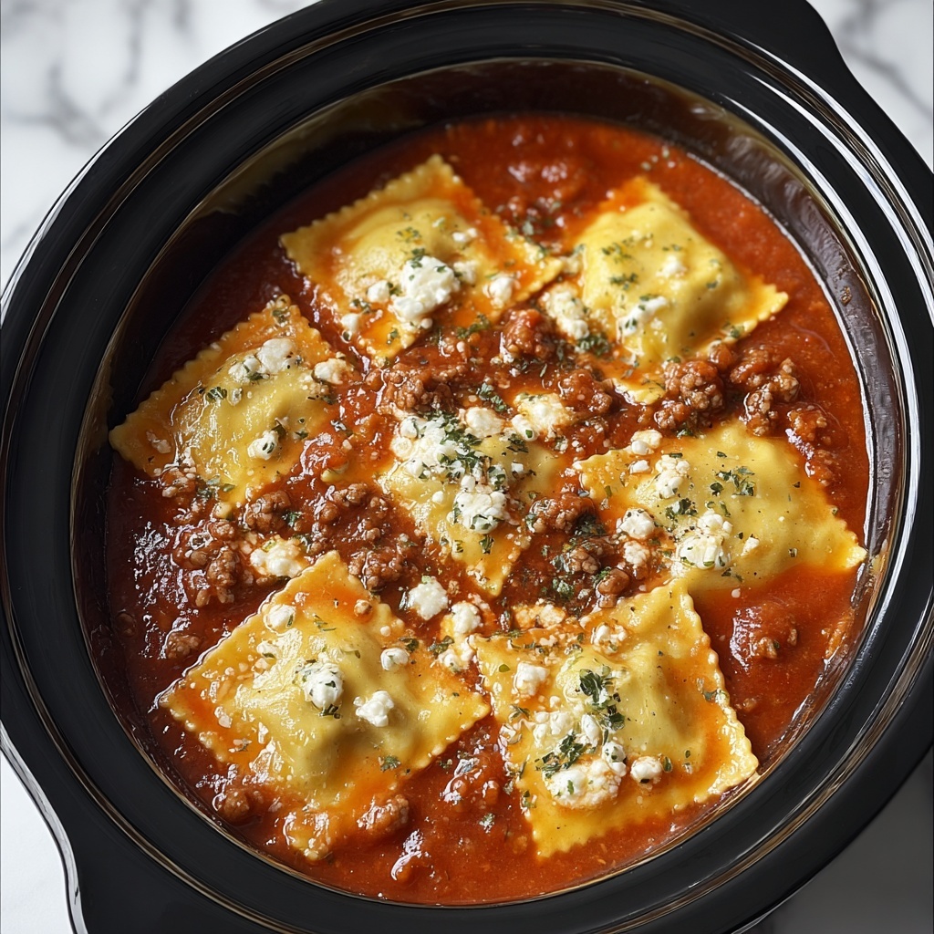 Crockpot Ravioli Lasagna Recipe - Recipe Image