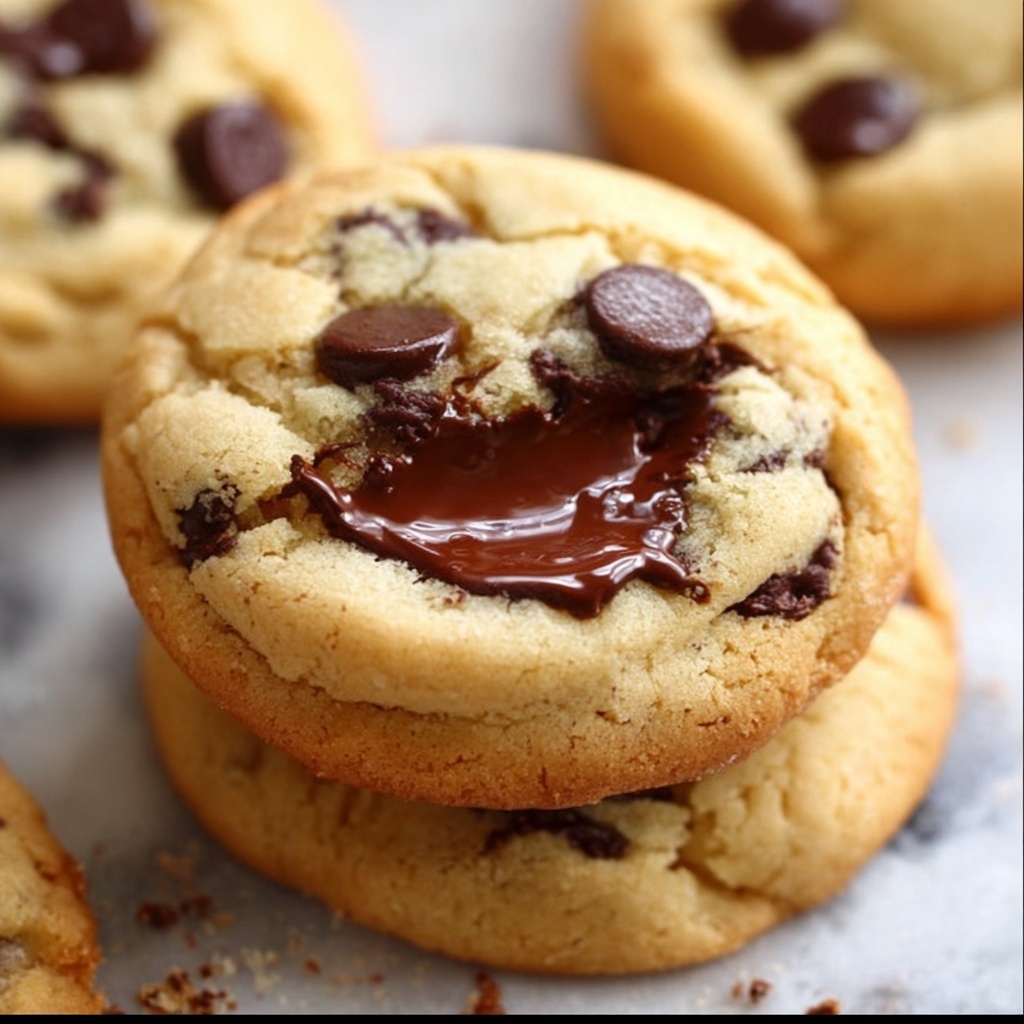 Nutella-Stuffed Chocolate Chip Cookies Recipe - Recipe Image