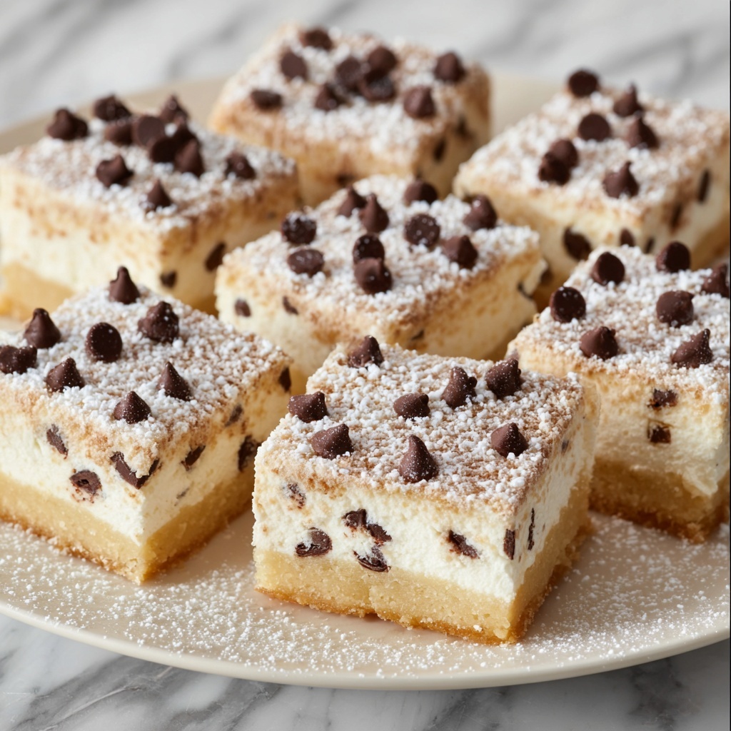 Cannoli Cheesecake Bars Recipe - Recipe Image