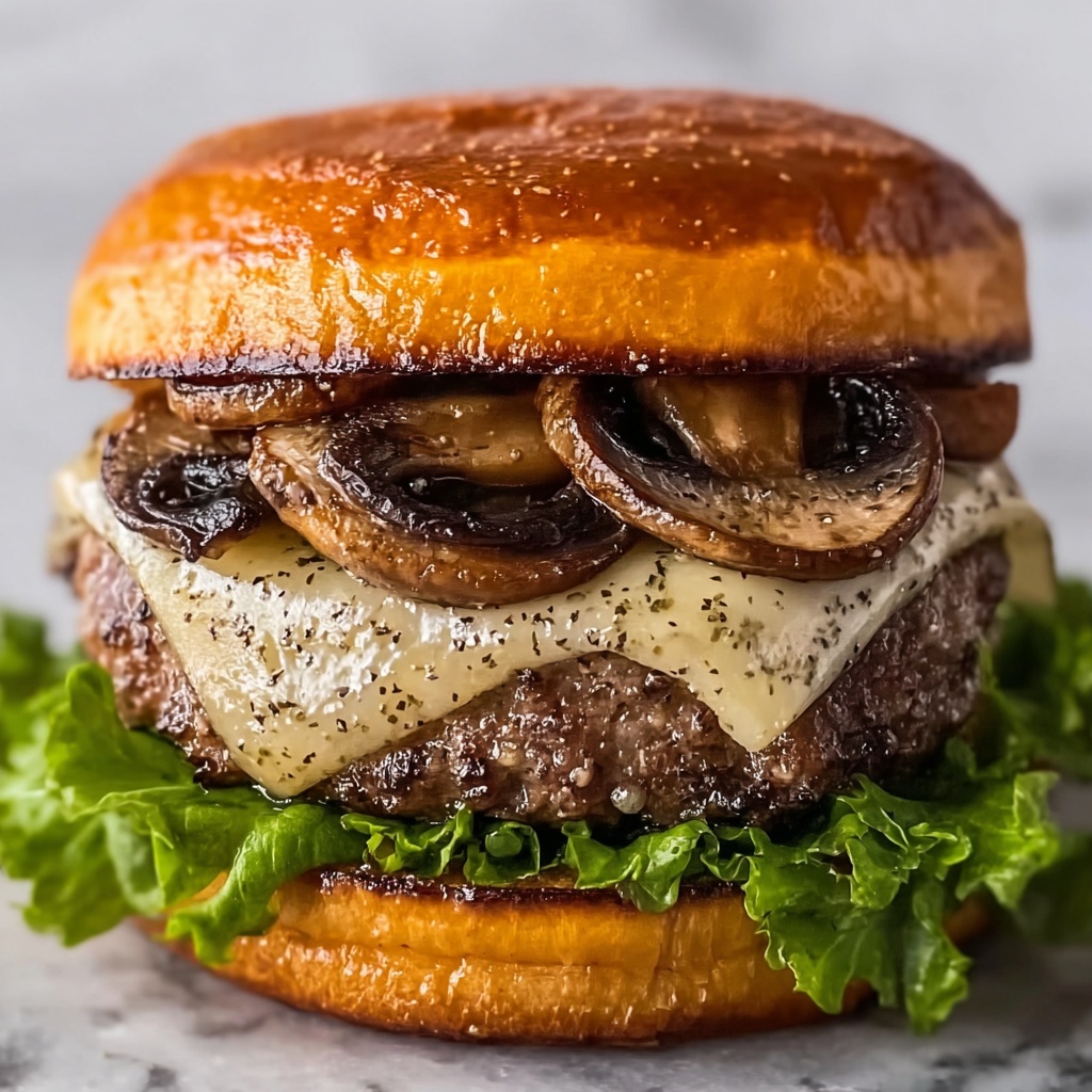 Mushroom Swiss Patty Melt Recipe - Recipe Image